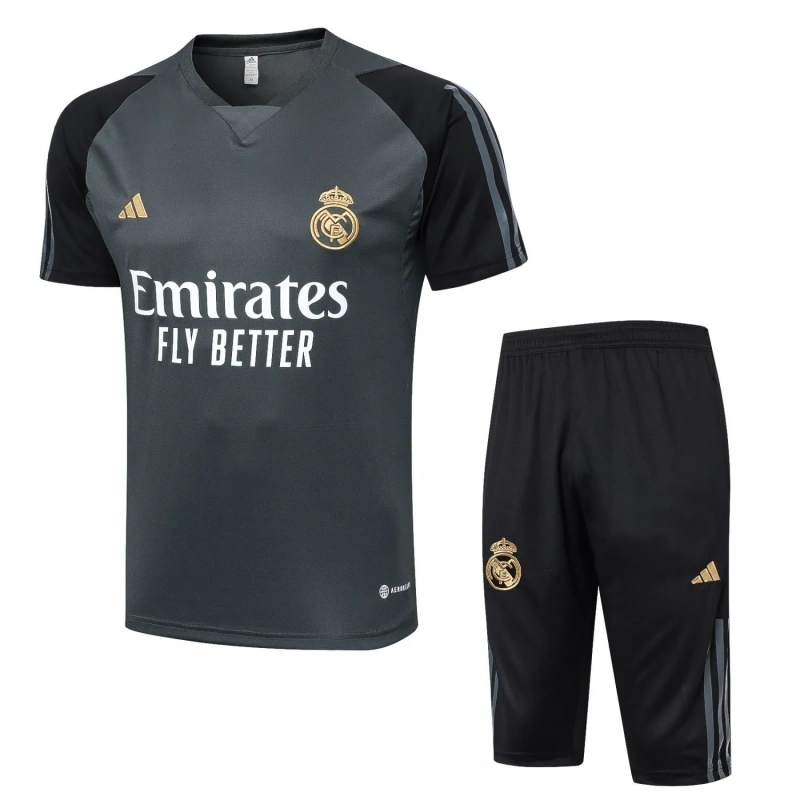 Real Madrid 23/24 Training Shirt and 3/4 Pants Set D975