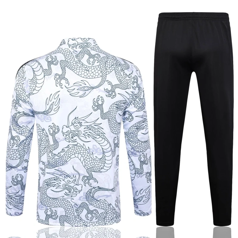 Real Madrid 23/24 Half-Zip Training Top and Pants Set White B768 - PM