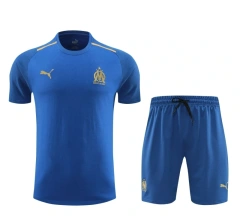 Olympique Marseille 24/25 Team Shirt and Shorts Set Blue