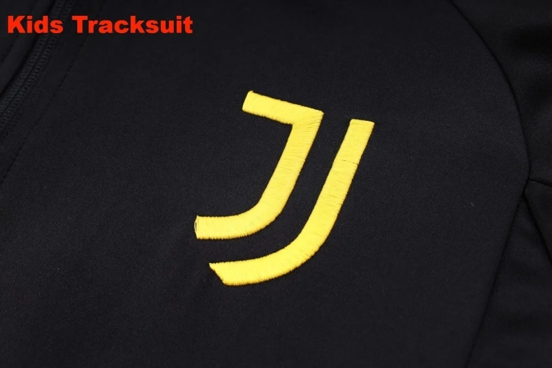 Kids Juventus 23/24 Training Jacket and Pants Set Black E729