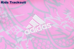 Kids Real Madrid 23/24 Half-Zip Training Sweatshirt and Pants Set Pink E769 - PM