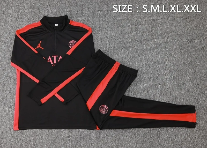 PSG 23/24 Half-Zip Training Top and Pants Set Black B787