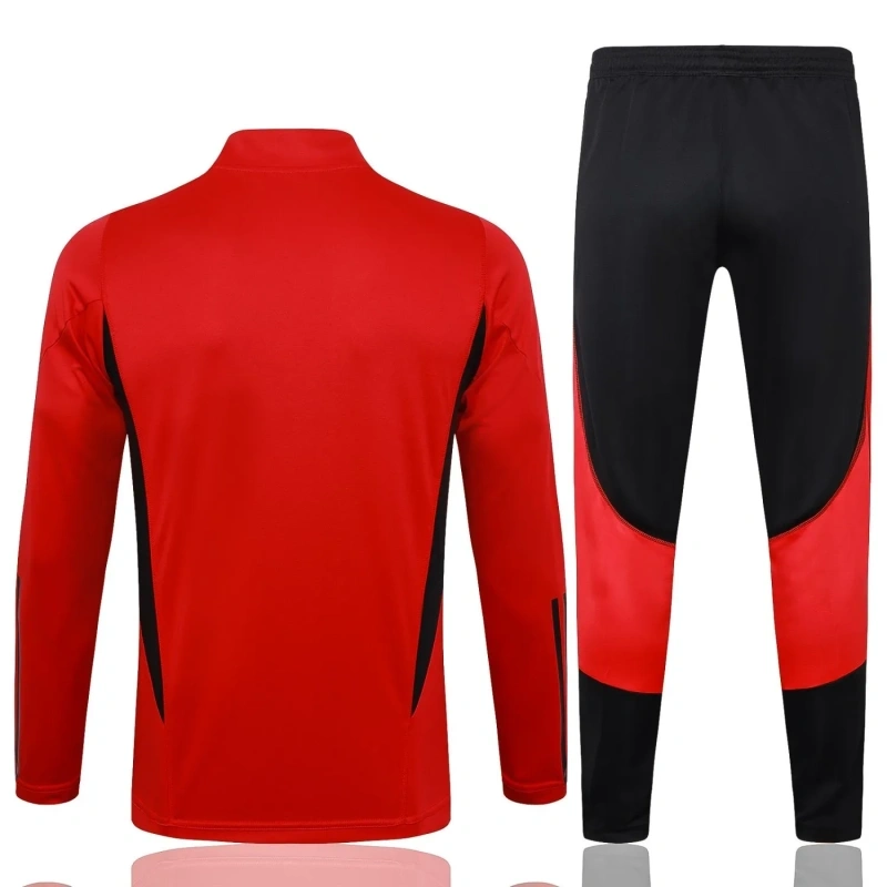 Manchester United 23/24 Half-Zip Training Top and Pants Set Red B762