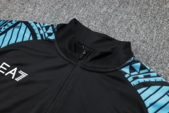 SSC Napoli 23/24 Half-Zip Training Top and Pants Set Black B757