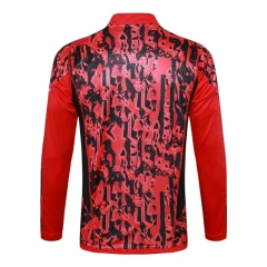 Manchester United 23/24 Half-Zip Training Top and Pants Set Red B741 - PM