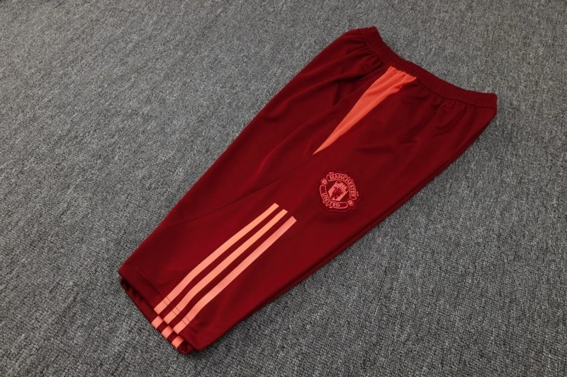 Manchester United 23/24 Training Shirt and 3/4 Pants Set Blue D955