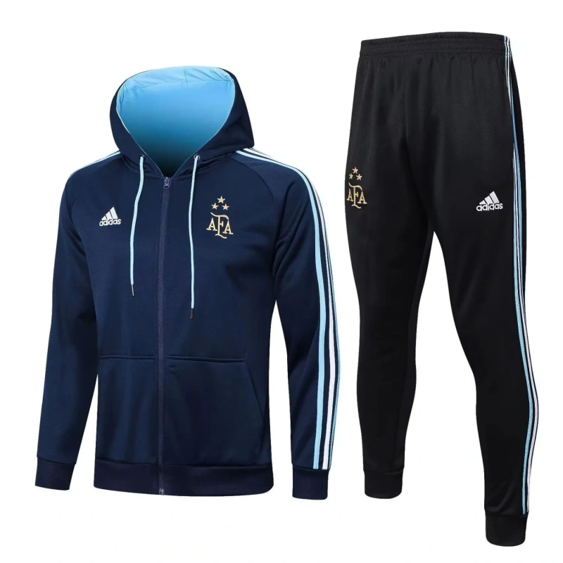 Argentina 22/23 Full-Zip Hoodie and Pants Set -3 Stars (F442)