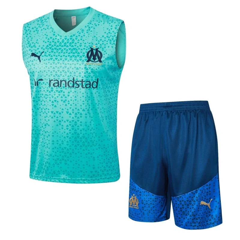 Olympique Marseille 23/24 Sleeveless Jersey and Shorts Set D927