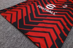 AC Milan 23/24 Training Shirt and Pants Set Black&Red C1056