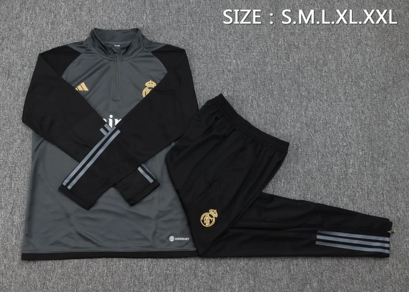 Real Madrid 23/24 Half-Zip Training Top and Pants Set B766