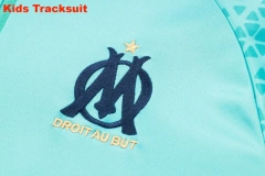 Kids Olympique Marseille 23/24 Half-Zip Training Sweatshirt and Pants Set E696