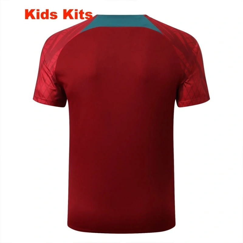 Kids Portugal 22/23 Training Shirt and Pants Set E672