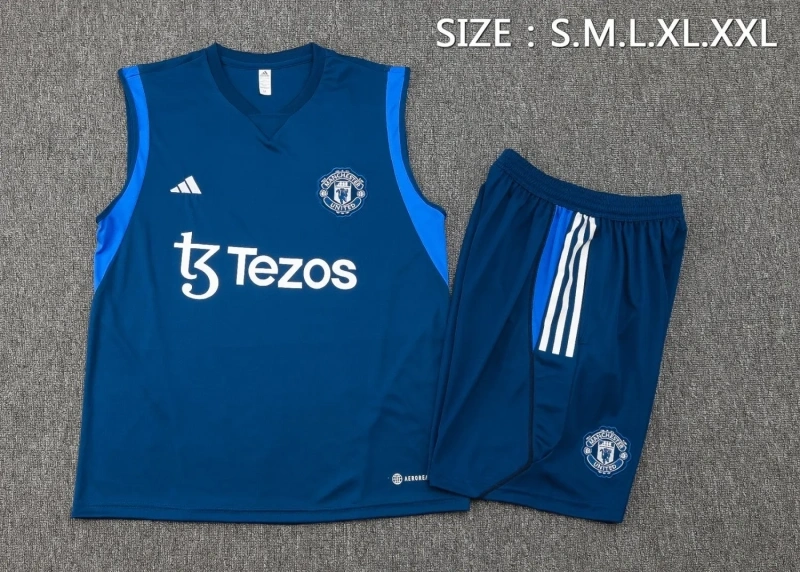 Manchester United 23/24 Sleeveless Jersey and Shorts Set D946