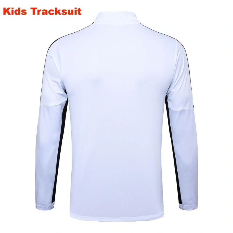 Kids PSG 23/24 Half-Zip Training Sweatshirt and Pants Set White E789