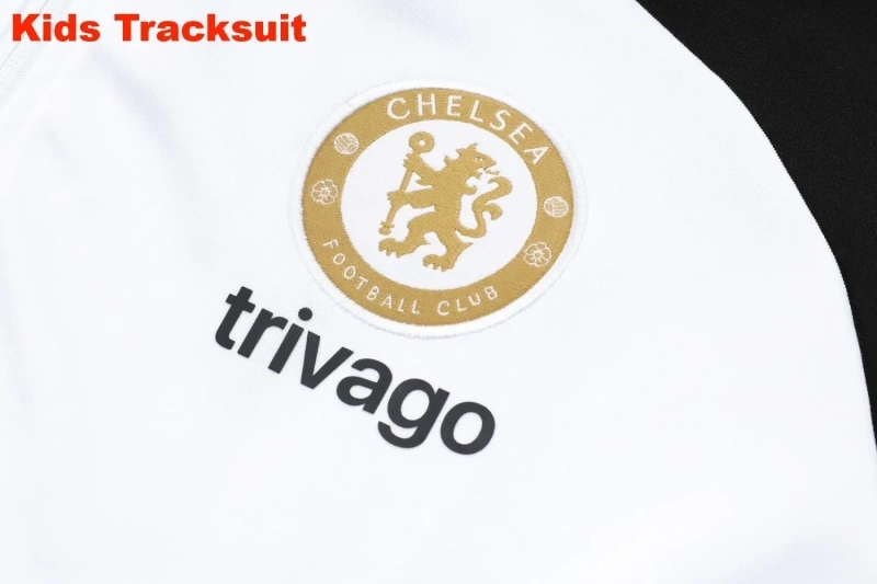 Kids Chelsea 23/24 Training Jacket and Pants Set White E740