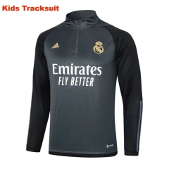 Kids Real Madrid 23/24 Half-Zip Training Sweatshirt and Pants Set E749