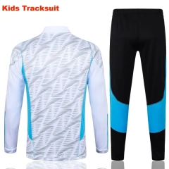 Kids Argentina 23/24 Half-Zip Training Top and Pants Set White E766 - PM