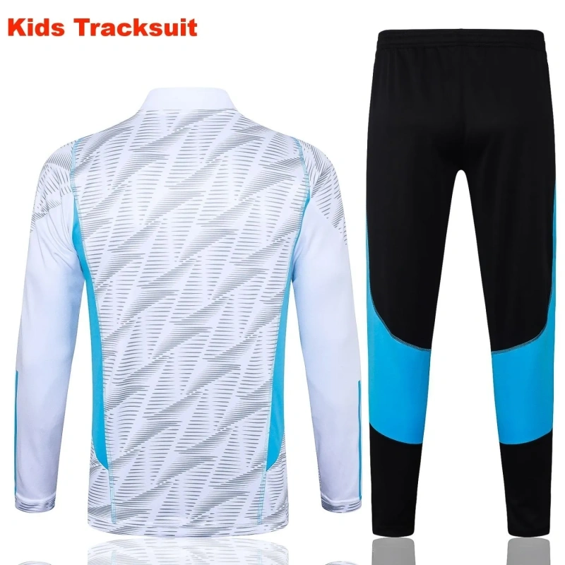 Kids Argentina 23/24 Half-Zip Training Top and Pants Set White E766 - PM