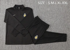Al-Nassr FC 24/25 Half-Zip Training Top and Pants Set Black B791