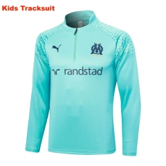 Kids Olympique Marseille 23/24 Half-Zip Training Sweatshirt and Pants Set E696