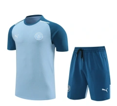 Manchester City 24/25 Team Shirt and Shorts Set Blue