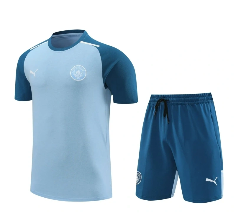 Manchester City 24/25 Team Shirt and Shorts Set Blue