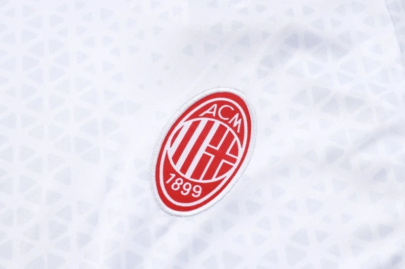 AC Milan 23/24 Training Shirt and Shorts Set White D938