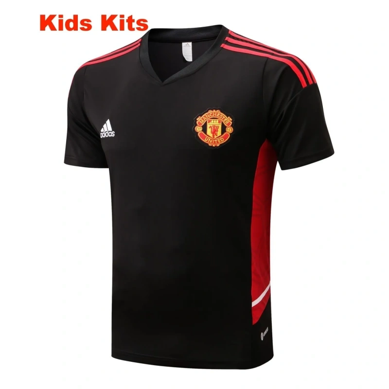 Kids Manchester United 22/23 Training Shirt and Pants Set E676