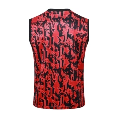 Manchester United 23/24 Sleeveless Jersey and Shorts Set Red D986 - PM