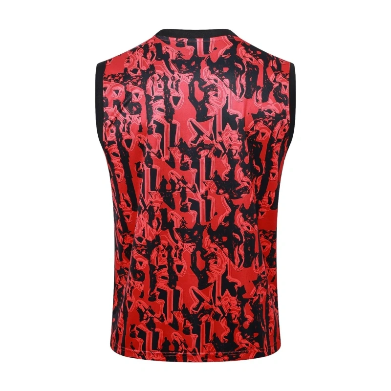 Manchester United 23/24 Sleeveless Jersey and Shorts Set Red D986 - PM