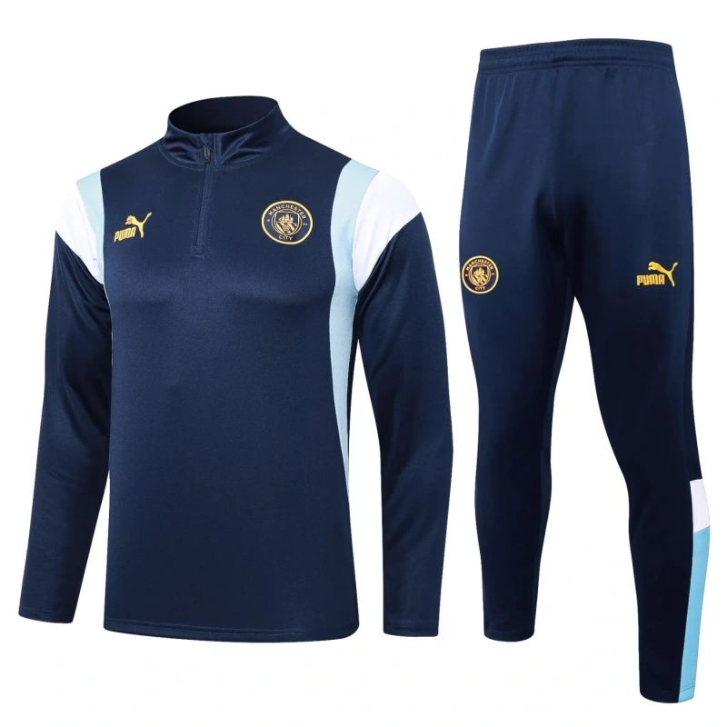 Manchester City 23/24 Half-Zip Training Top and Pants Set B751