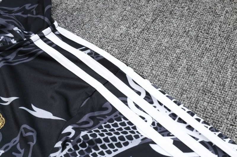 Real Madrid 23/24 Half-Zip Training Top and Pants Set Black B758 - PM