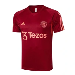 Manchester United 23/24 Training Shirt and 3/4 Pants Set Blue D955