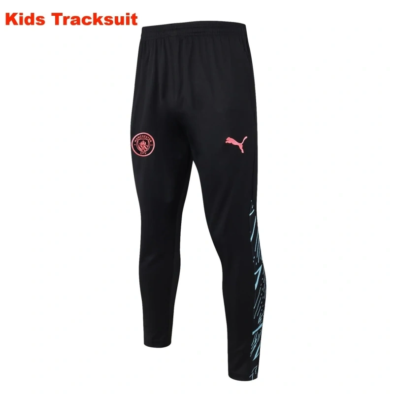 Kids Manchester City 23/24 Half-Zip Training Sweatshirt and Pants Set Black E735 - PM