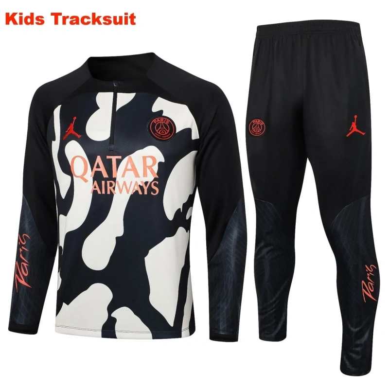 Kids PSG 23/24 Half-Zip Training Sweatshirt and Pants Set E782 - PM