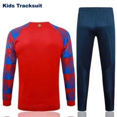 Kids Barcelona 23/24 Training Jacket and Pants Set Red E732