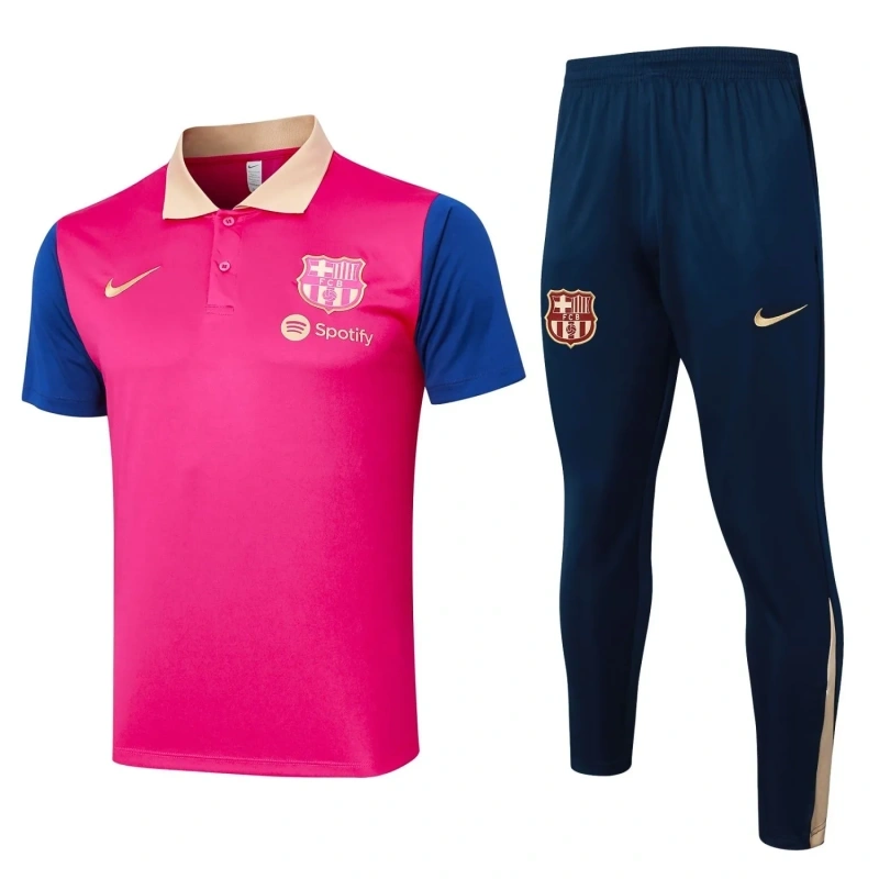 Barcelona 24/25 Polo and Pants Set Red C1087
