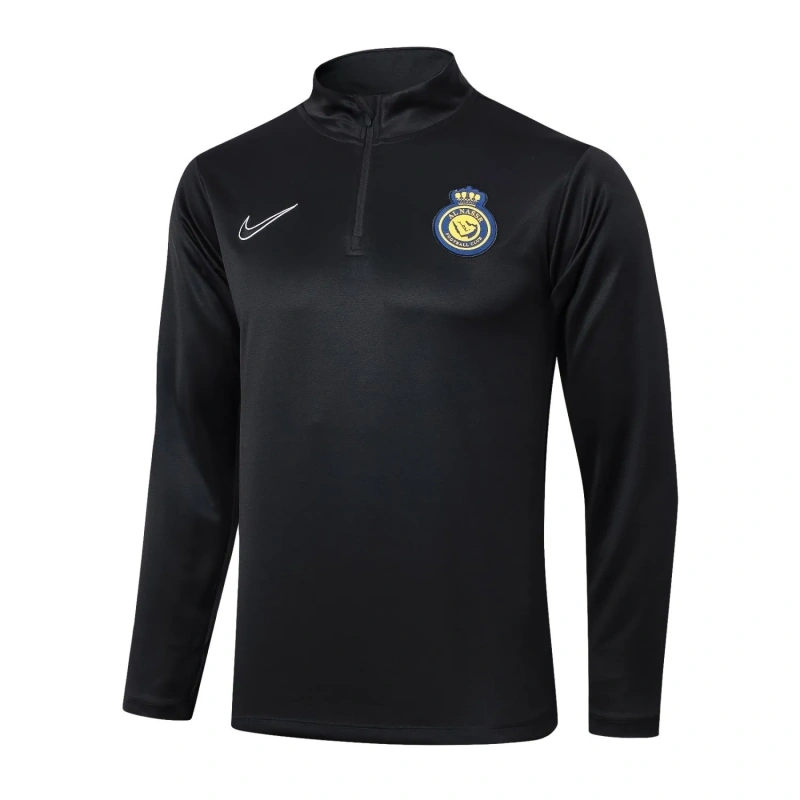 Al-Nassr FC 24/25 Half-Zip Training Top and Pants Set Black B791