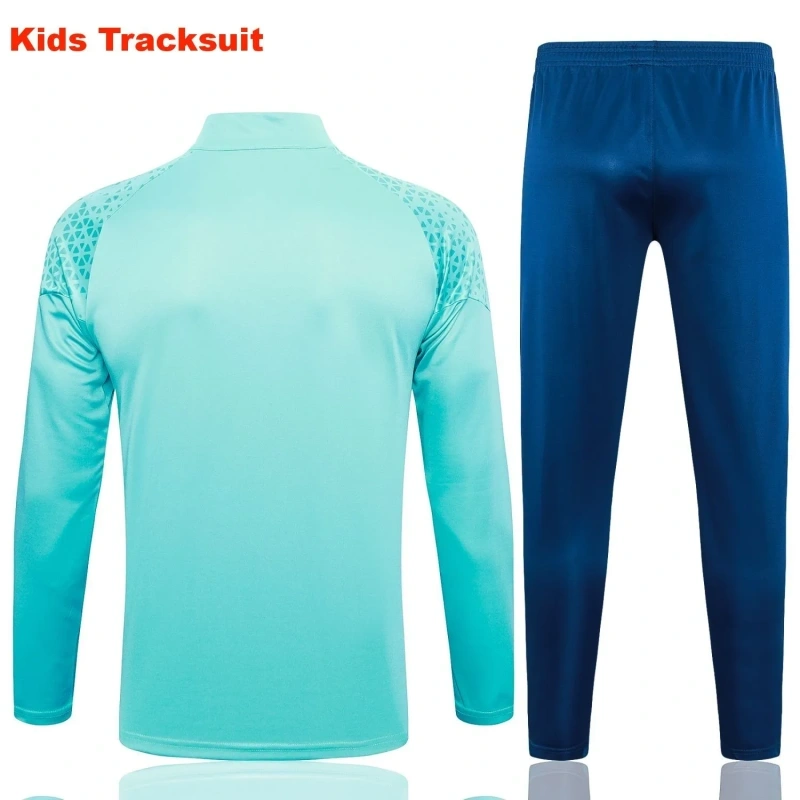 Kids Olympique Marseille 23/24 Half-Zip Training Sweatshirt and Pants Set E696