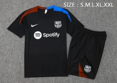 Barcelona 24/25 Training Shirt and Shorts Set Black D961