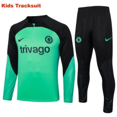 Kids Chelsea 23/24 Half-Zip Training Sweatshirt and Pants Set E777
