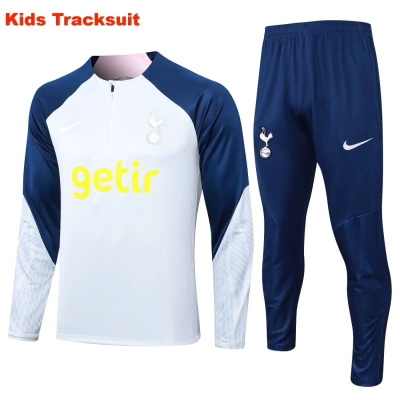 Kids Tottenham Hotspur 23/24 Half-Zip Training Sweatshirt and Pants Set E755