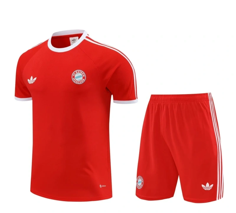 Bayern Munich 24/25 Training Shirt and Shorts Set Red
