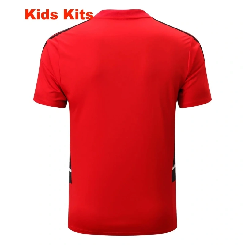 Kids Manchester United 22/23 Training Shirt and Pants Set E671