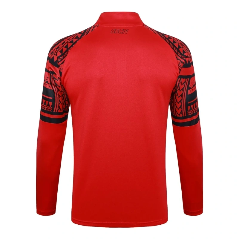 SSC Napoli 23/24 Half-Zip Training Top and Pants Set Red B765