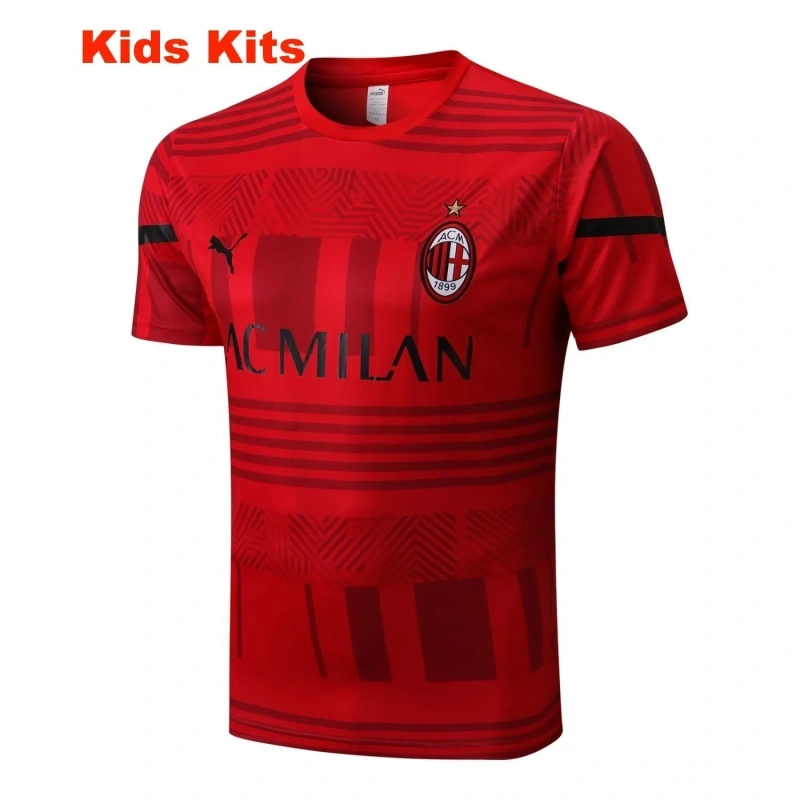 Kids AC Milan 22/23 Training Shirt and Pants Set E670