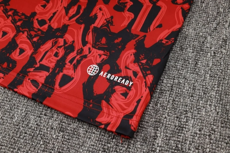 Manchester United 23/24 Sleeveless Jersey and Shorts Set Red D986 - PM