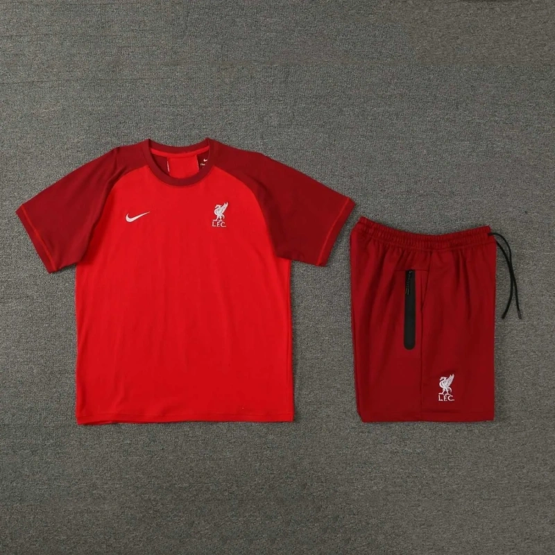 Liverpool 24/25 Team Shirt and Shorts Set Red
