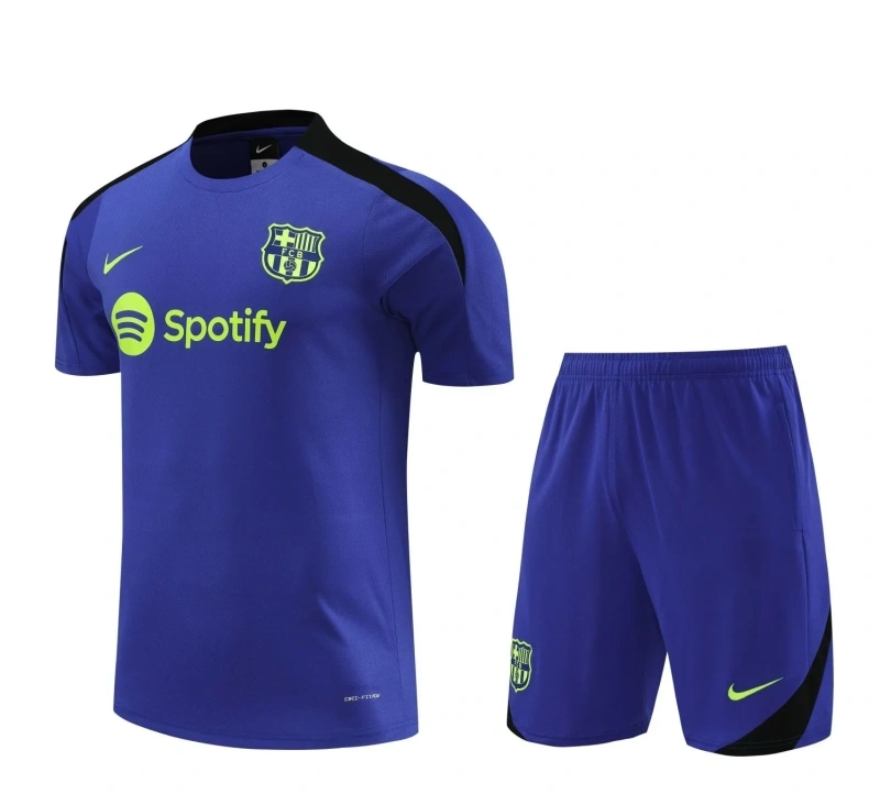 Barcelona 24/25 Training Shirt and Shorts Set Blue