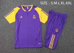 Real Madrid 23/24 Training Shirt and 3/4 Pants Set D987